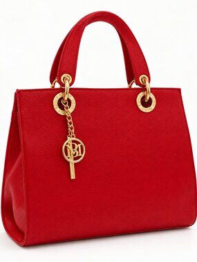 Badgley Mischka Gomez Red Shoulder Tote Bag BM-4040 NWT